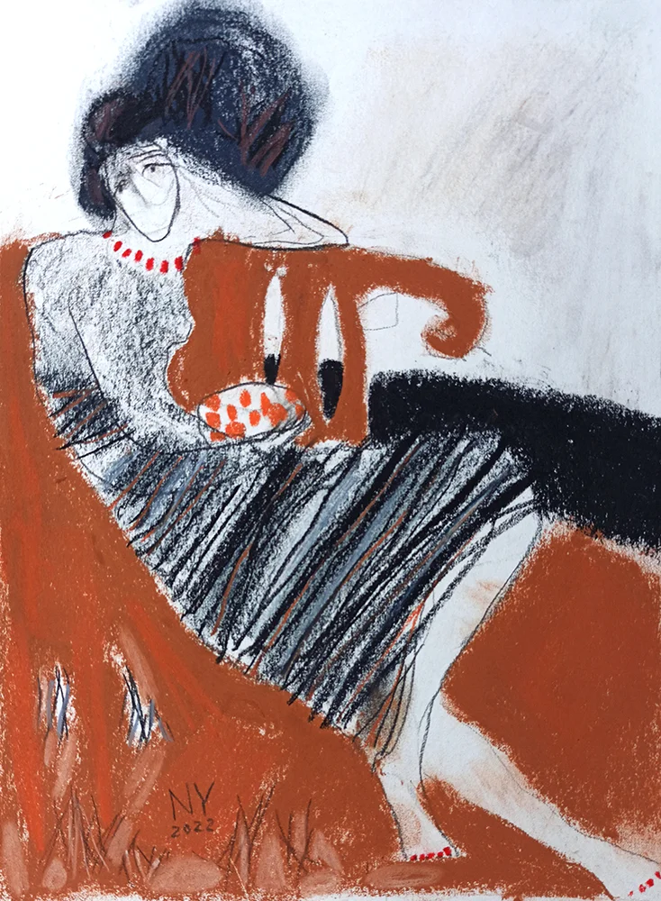 Iš serijos "Moterys"  nr.48, 26x19 cm.