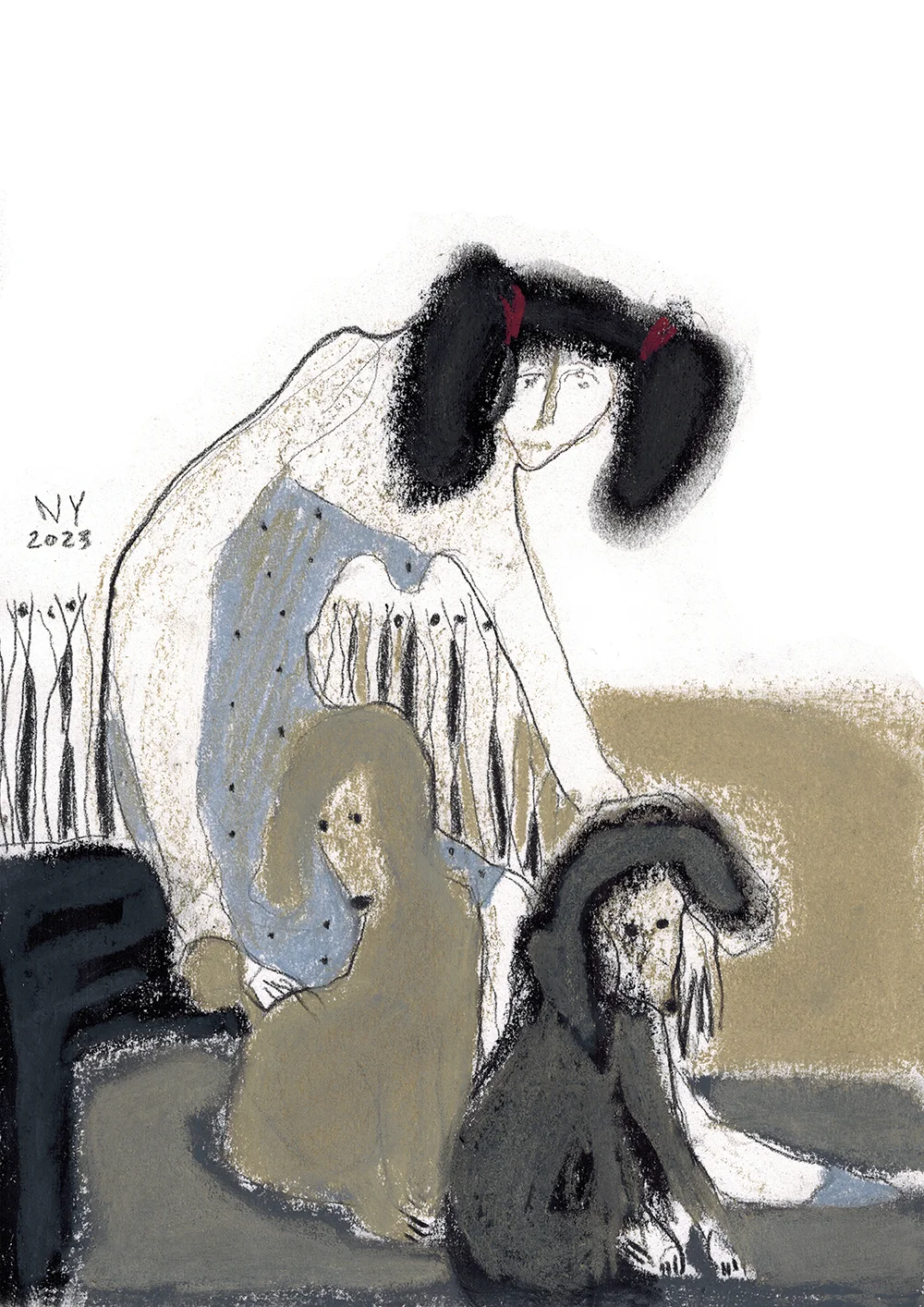 Iš serijos "Moterys"  nr.106, 26x19 cm.