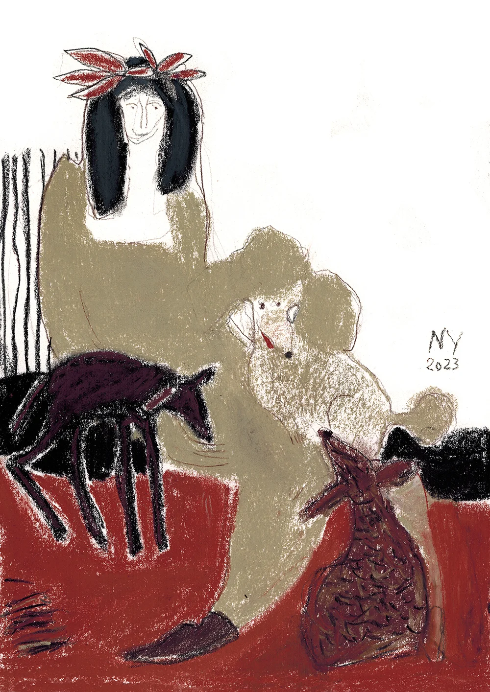 Iš serijos "Moterys"  nr.108, 26x19 cm.