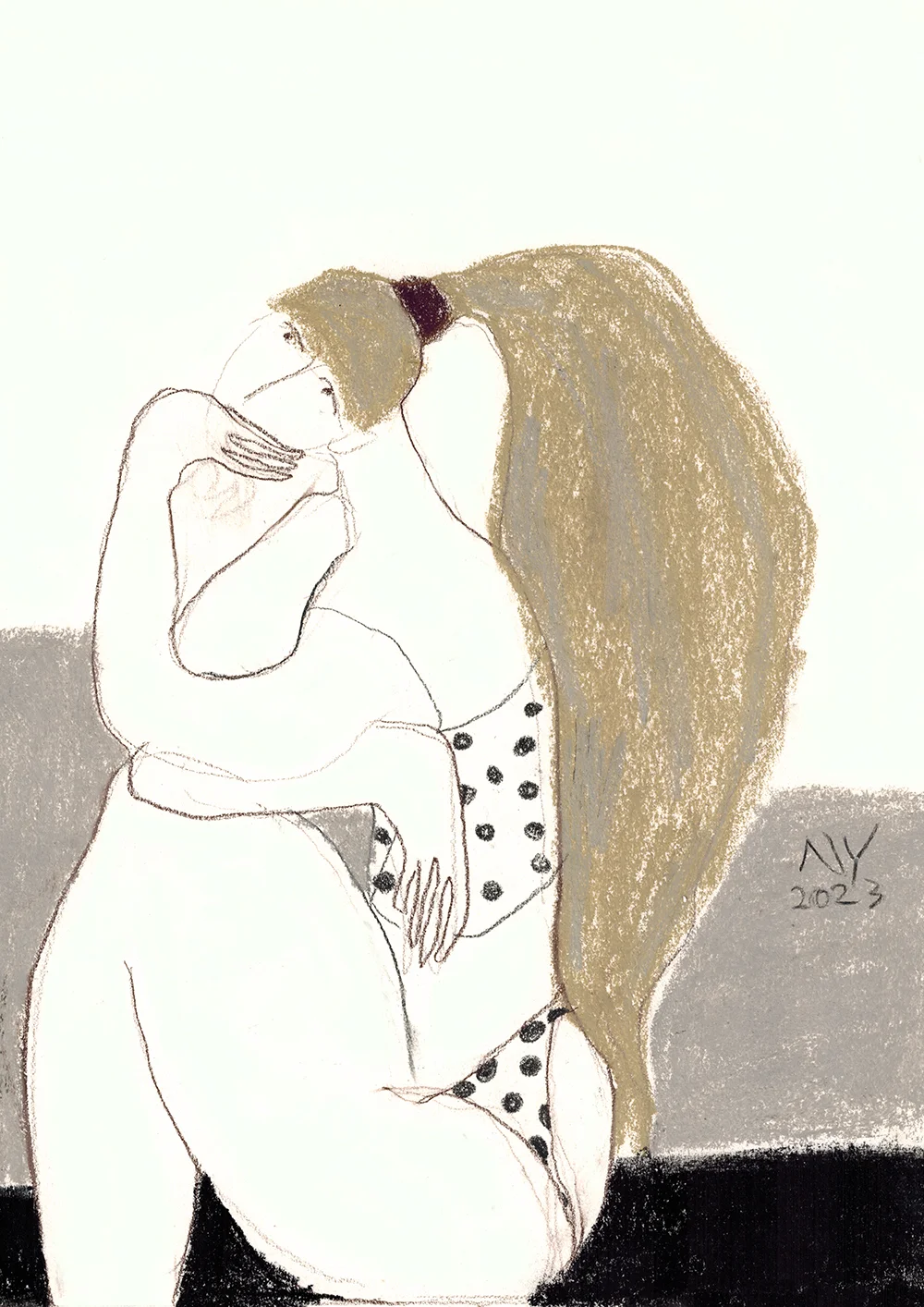 Iš serijos "Moterys"  nr.110, 26x19 cm.