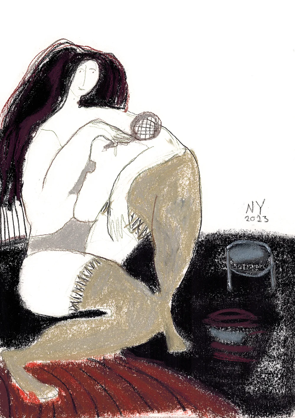 Iš serijos "Moterys"  nr.109, 26x19 cm.