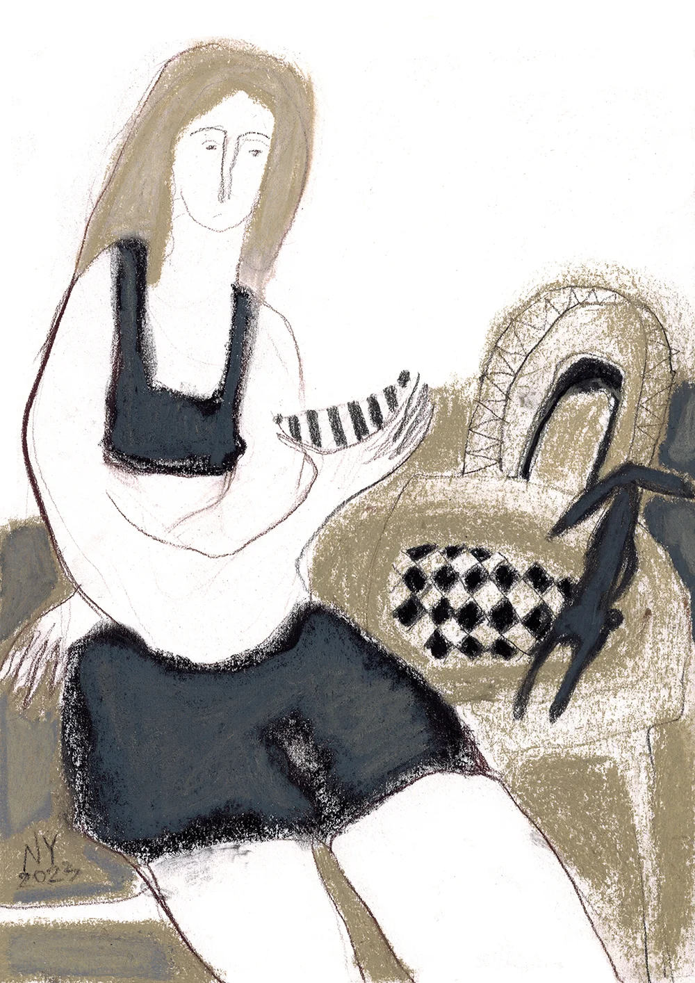 Iš serijos "Moterys"  nr.111, 26x19 cm.