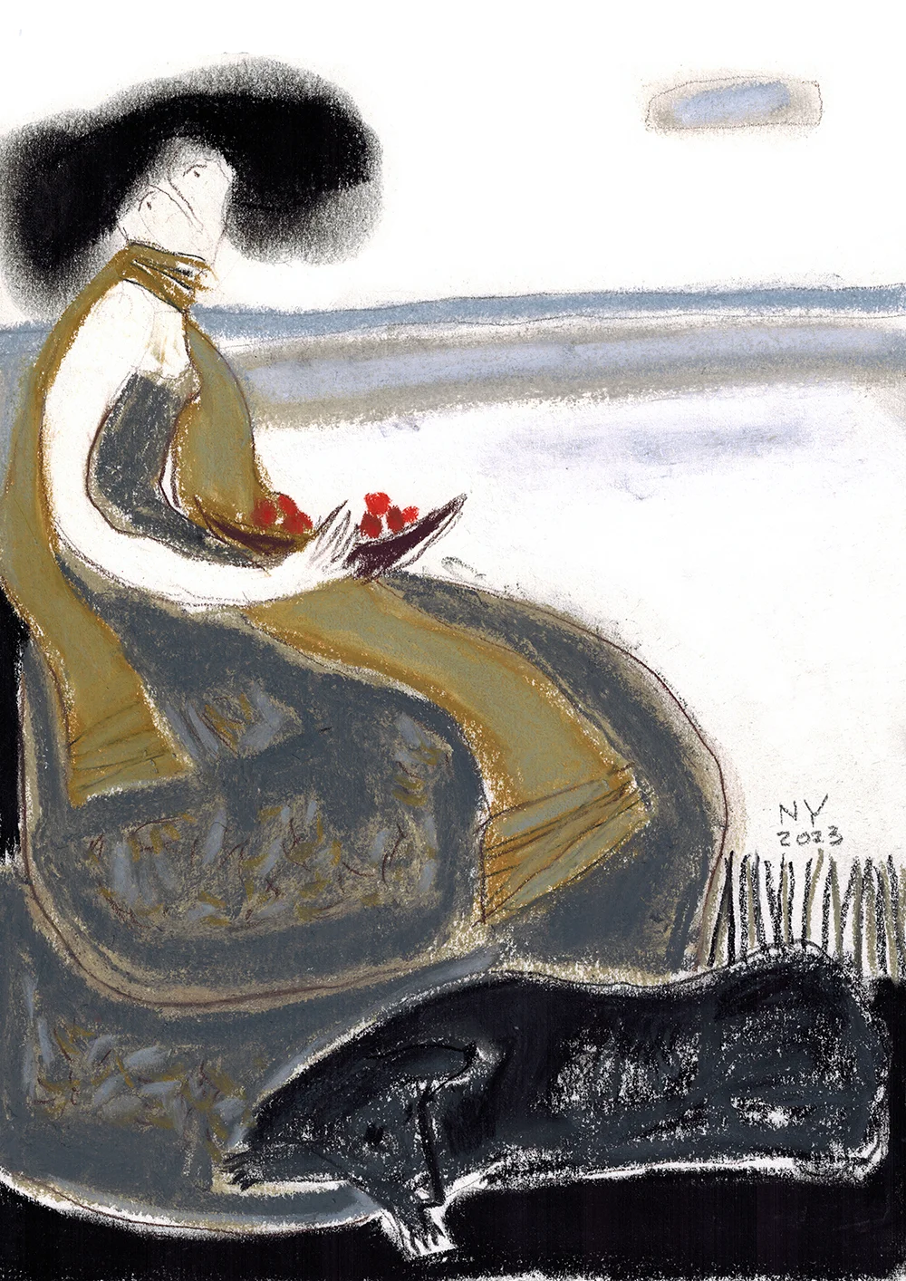 Iš serijos "Moterys"  nr.122, 26x19 cm.