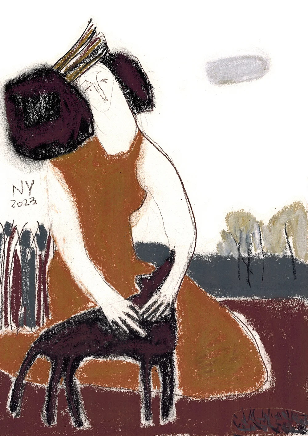 Iš serijos "Moterys"  nr.127, 26x19 cm.